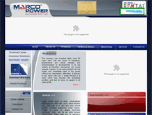 Tablet Screenshot of marcopower.com